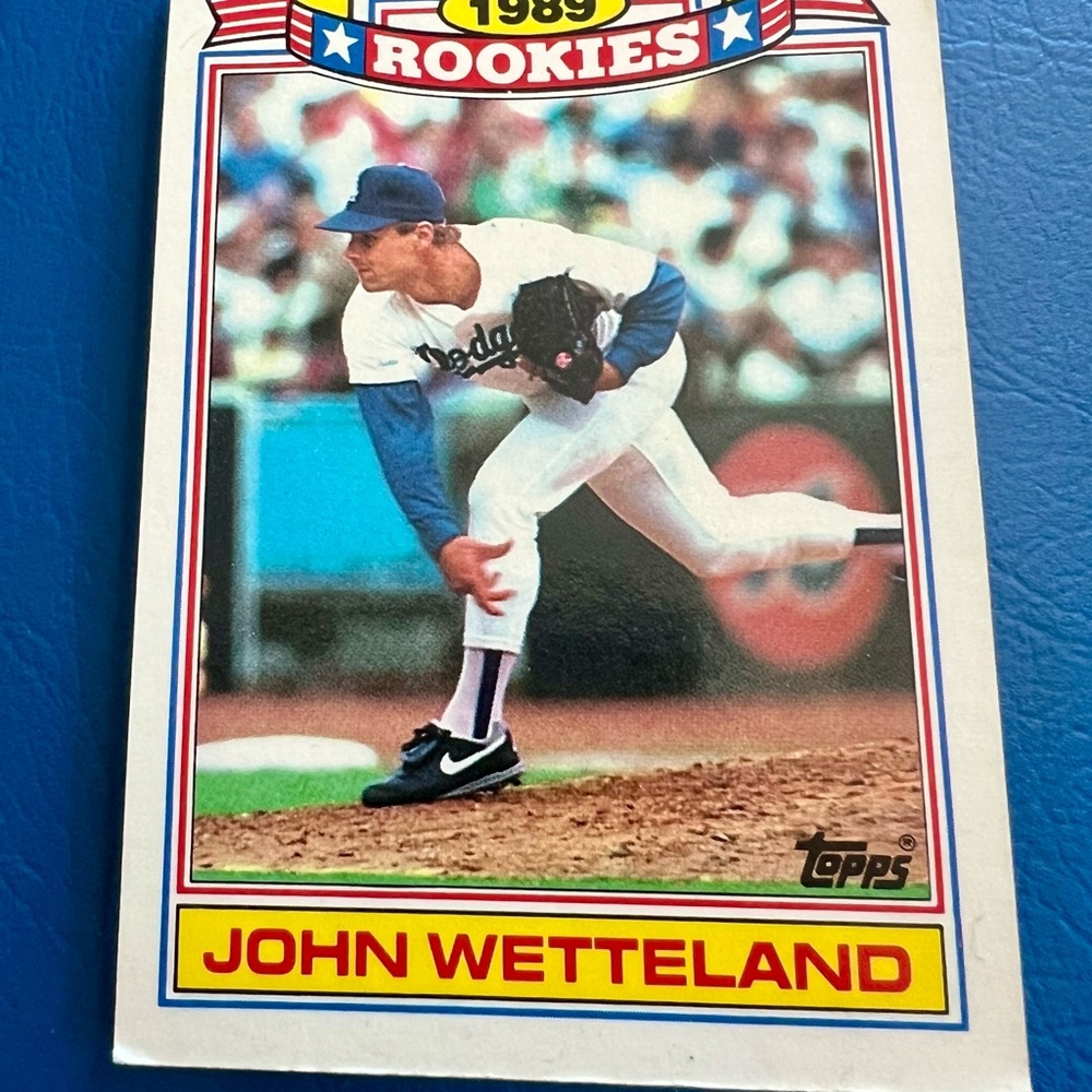 Topps 1989 Rookies Commemorative Set Card - Red and Blue